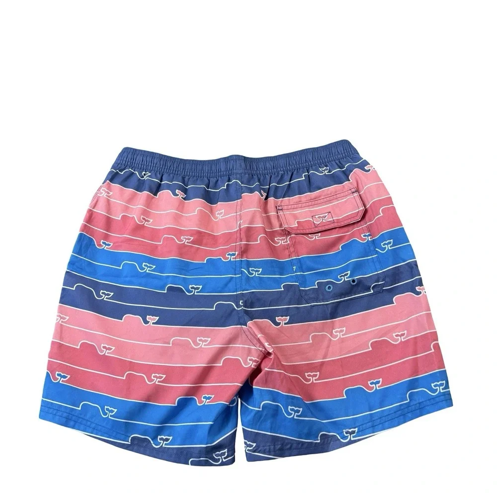Vineyard Vines Chappy Lined Trunks Whaleline Mens Swimtrunks Size M NWT